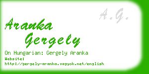 aranka gergely business card